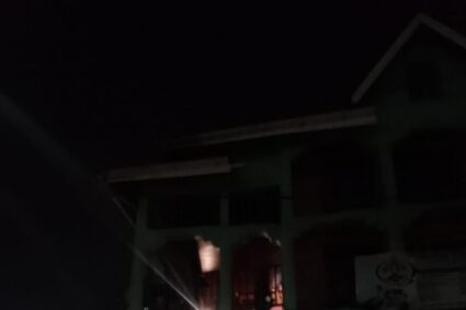 Bukavu : un incendie maîtrisé grâce à la mobilisation des jeunes du quartier à l&rsquo;avenue Paysage