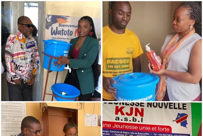 Bukavu: l’UNPC dote 8 médias de kits de protection contre Ebola avec l’appui de la Coopération suisse