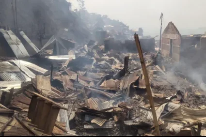 Bukavu : plus de 300 maisons calcinées dans un incendie à Kadutu, des familles restent sans abris