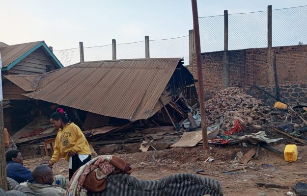 Bukavu: deux maisons ravagées par un incendie à Nkafu, deux autres détruites pour limiter les dégâts