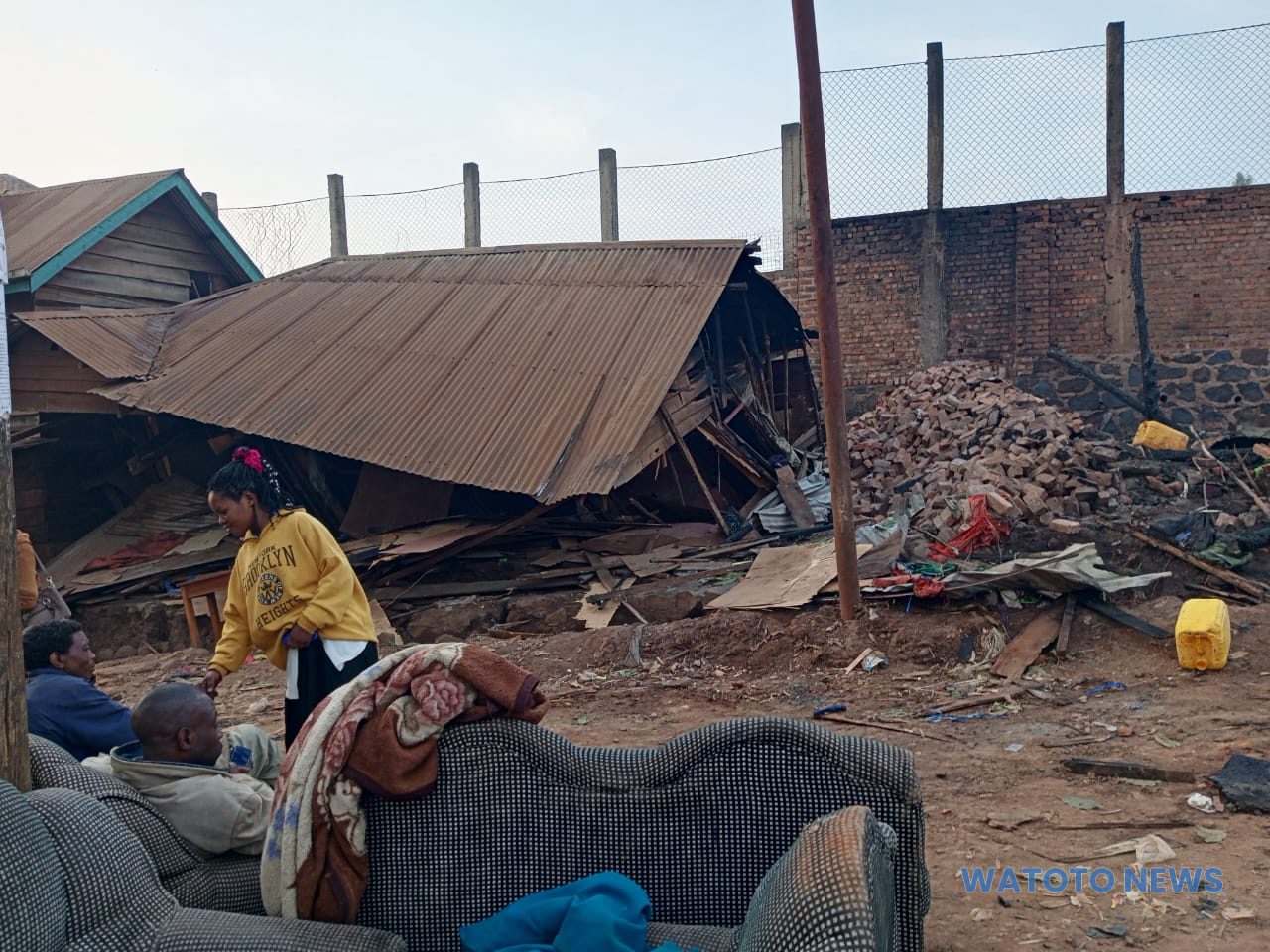 Bukavu: deux maisons ravagées par un incendie à Nkafu, deux autres détruites pour limiter les dégâts