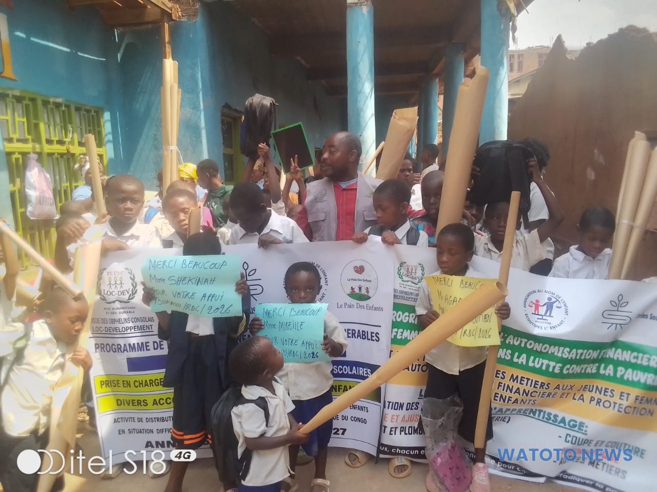 Bukavu: 60 enfants orphelins et vulnérables bénéficient des kits scolaires.