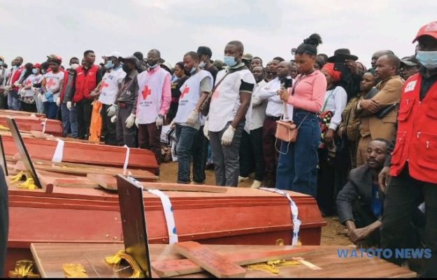 Bukavu : la Croix-Rouge RDC facilite l’enterrement digne des enfants victimes de l’incendie à Cimpunda