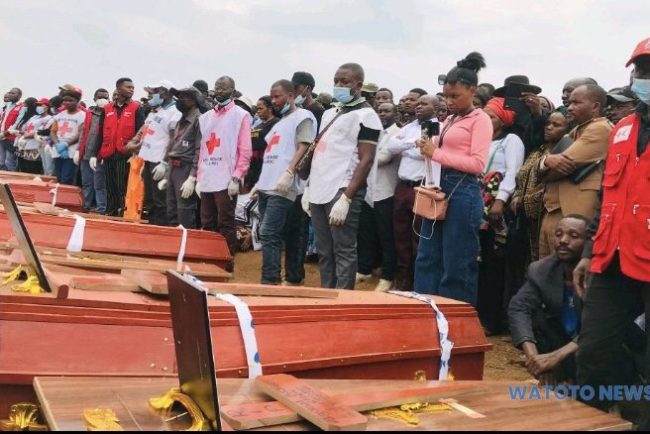 Bukavu : la Croix-Rouge RDC facilite l’enterrement digne des enfants victimes de l’incendie à Cimpunda