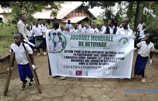 Journée mondiale du Nettoyage: À Kabare, l’ADDC mobilise 45 élèves pour la protection de l’environnement