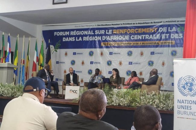 Bujumbura : le Forum régional sur la culture de la paix s’achève, les médias appelés à renforcer leur rôle