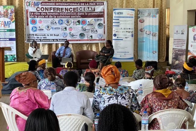 Journée internationale de la paix : à Bukavu des femmes échangent sur leur rôle dans la construction de la paix
